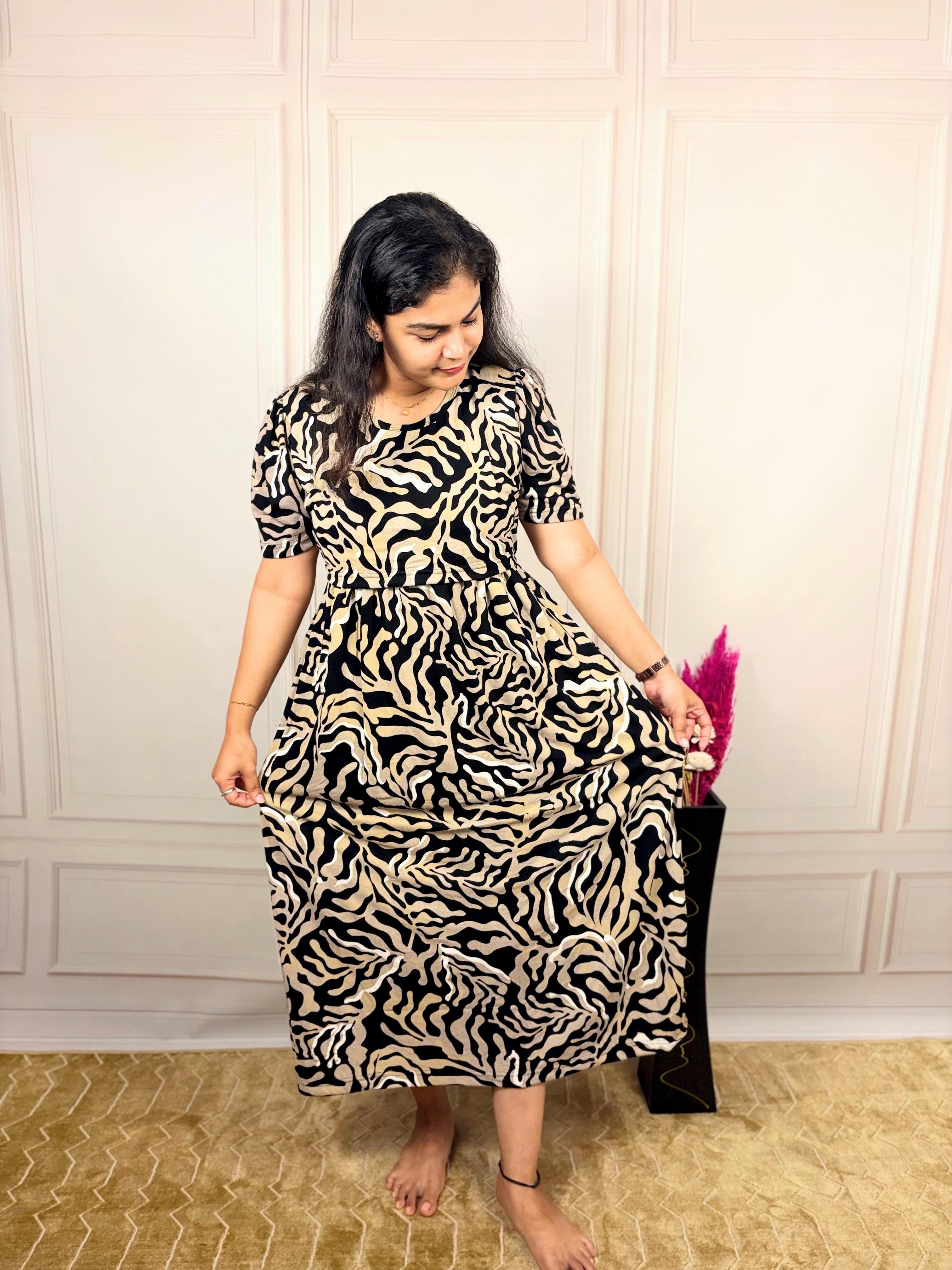 Midnight Gold Zipless Maternity Wear