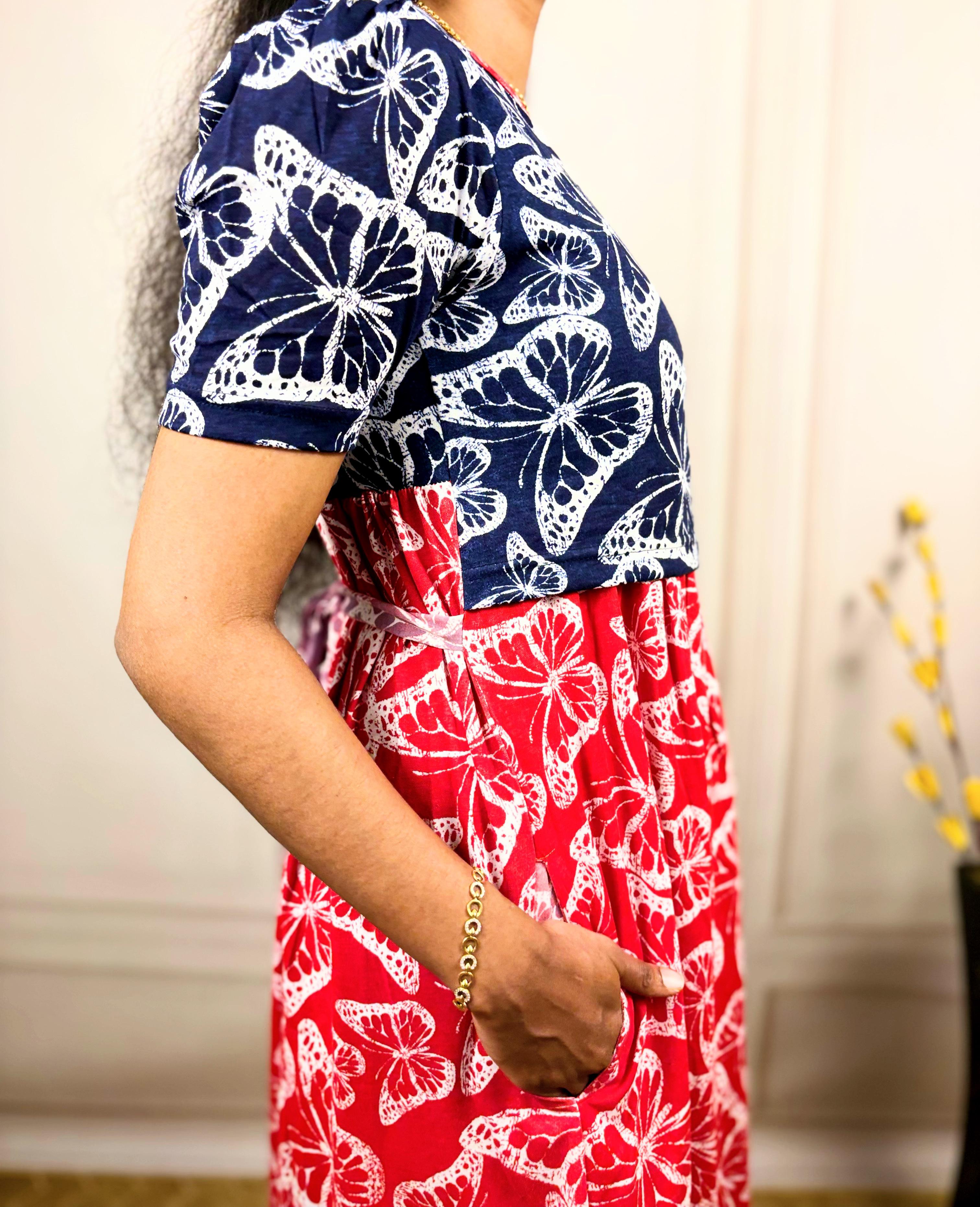 Butterfly BlueRuby Zipless Maternity Wear