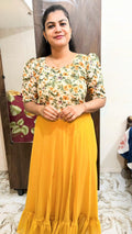 Yellow  Feeding frock