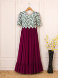 Wine Feeding frock
