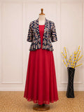 Pink & Blue Overjacket Feeding Dress